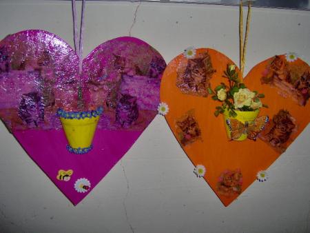 les coeurs en bois